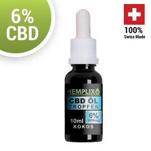 CBD olaj 6% Hemplix Kókusz